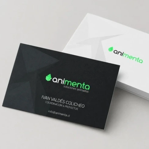 Tarjetas de presentación de Animenta
